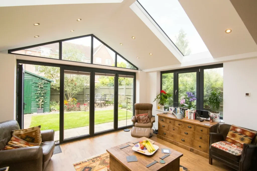Ultraframe Ultraroof completed interior example.